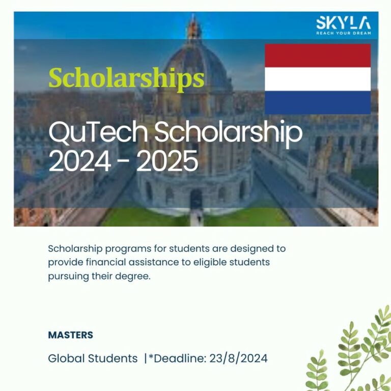 Học bổng toàn phần bậc Thạc sĩ tại Đại học Công nghệ Delft (TU Delft) 2024