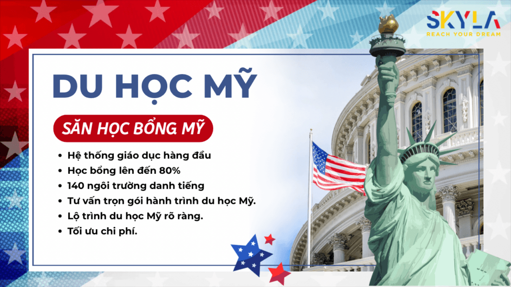 Skyla Academy giới thiệu về các học bổng du học mỹ