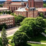 Toàn cảnh đại học Purdue minh họa cho cách chứng minh tài chính du học Mỹ và lập kế hoạch ngân sách