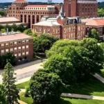Toàn cảnh đại học Purdue minh họa cho cách chứng minh tài chính du học Mỹ và lập kế hoạch ngân sách